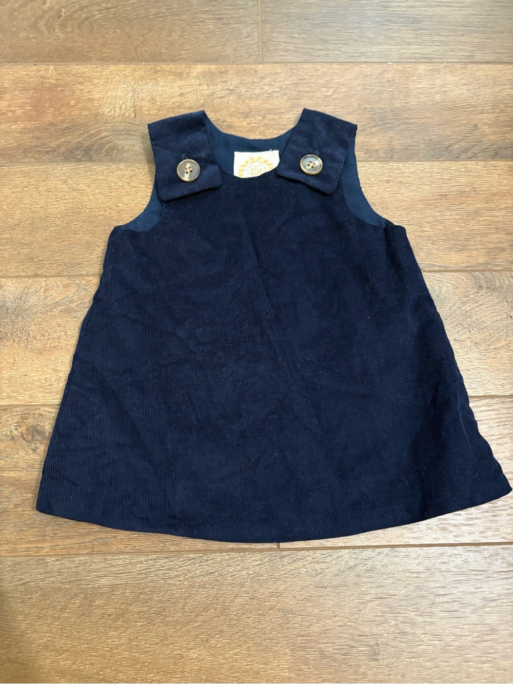 NWT The Beaufort Bonnet Company Navy Corduroy Jumper Dress 6-12 Months